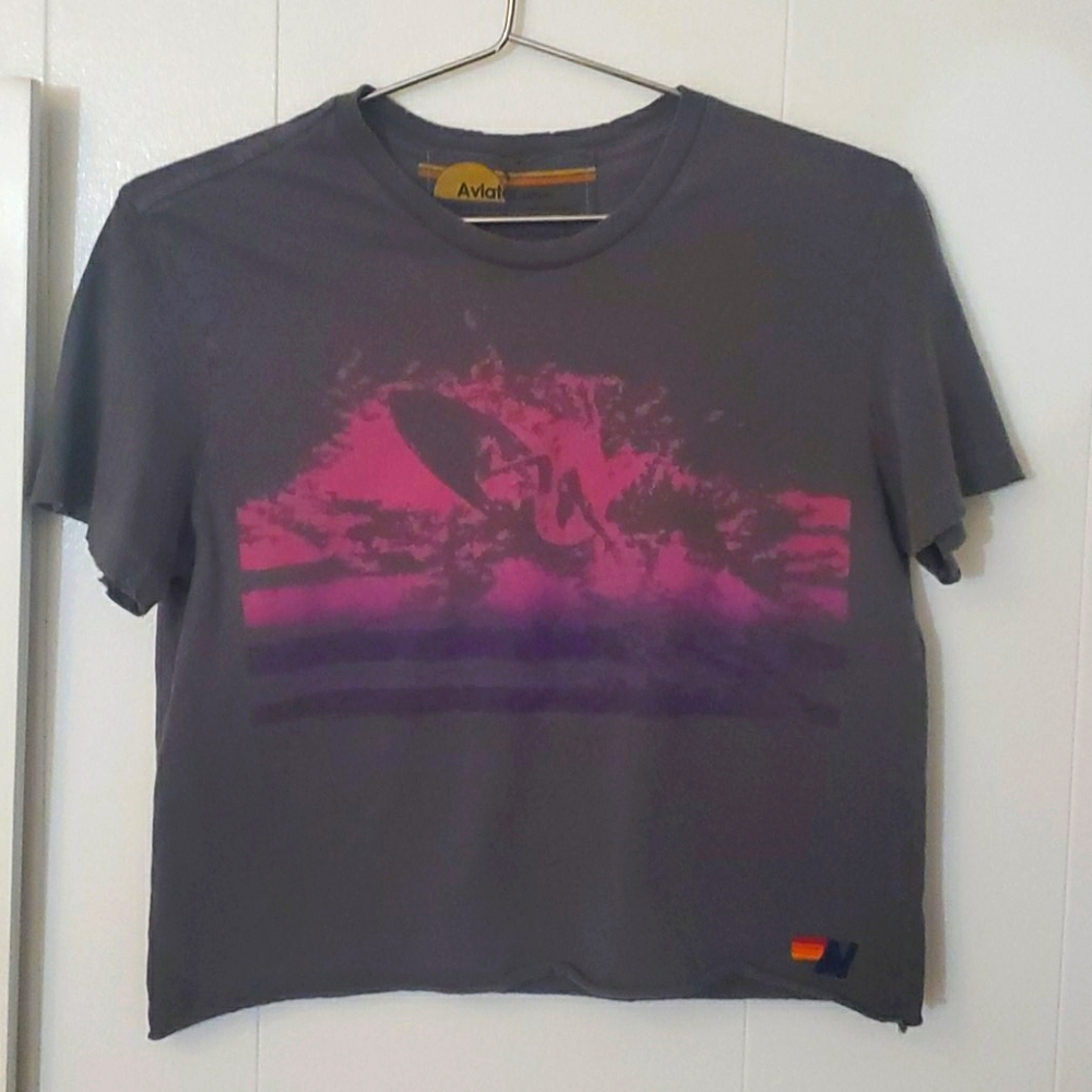 Aviator Nation Surfer Splash Boyfriend Tee